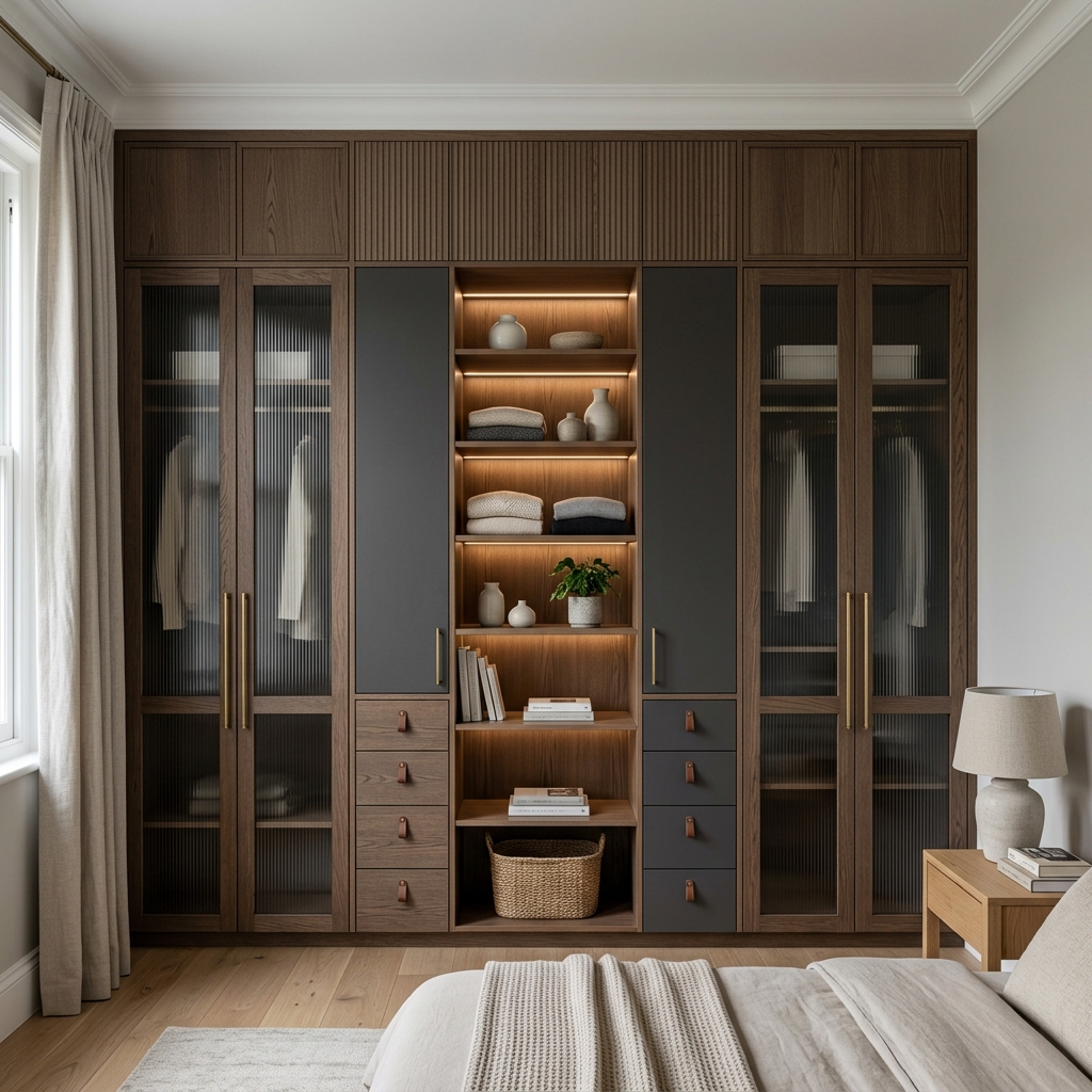 Современный шкаф с подсветкой