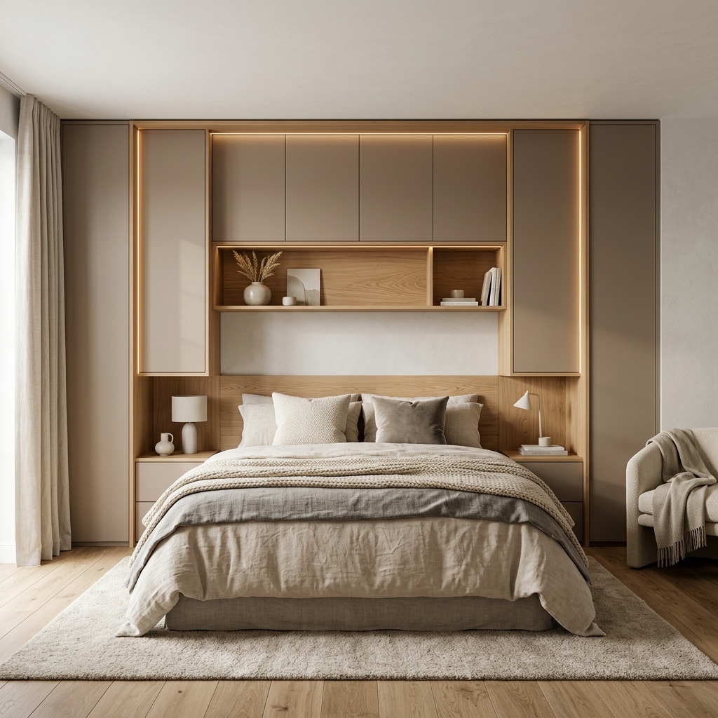 Гарнитур для спальни с антресолью