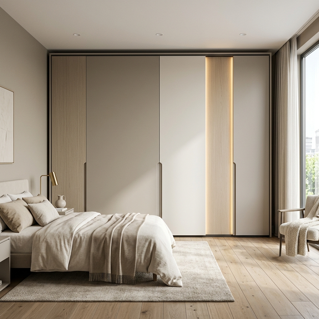 Современный шкаф-купе до потолка